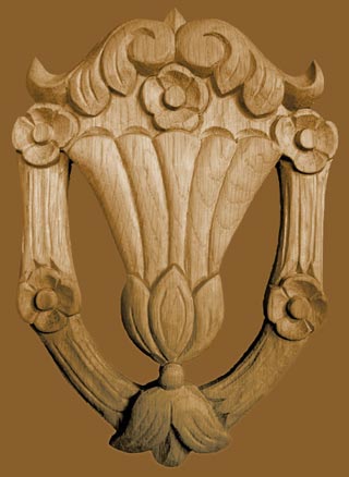 M&ouml;belaufsatz-Schnitzerei 2 17cm hoch